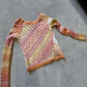 Free People Cozy Knit Sweater in Warm Tones